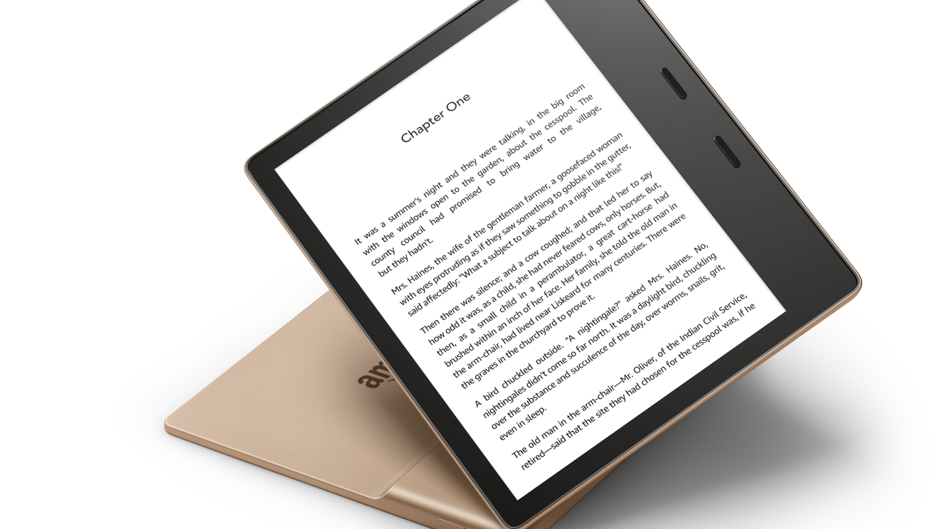Kindle Oasis featuring best paperwhite display to read anywhere on